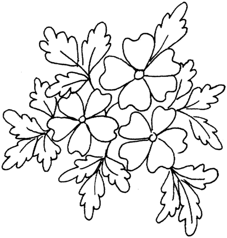 Oak wreath Coloring page
