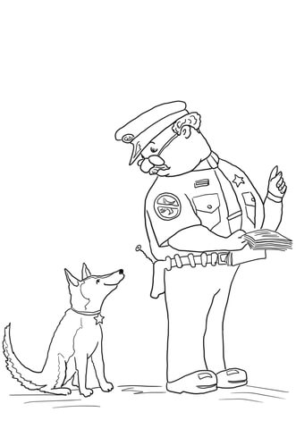 Officer Buckle and Gloria Coloring page