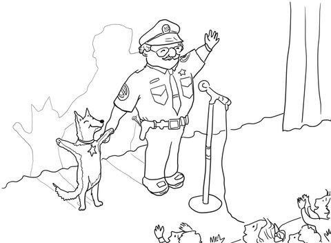 Officer Buckle and Gloria Taking a Bow Coloring page