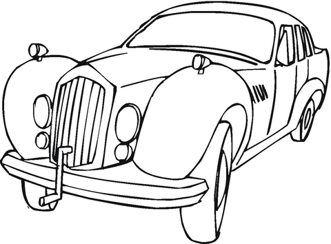 Old Auto Coloring page