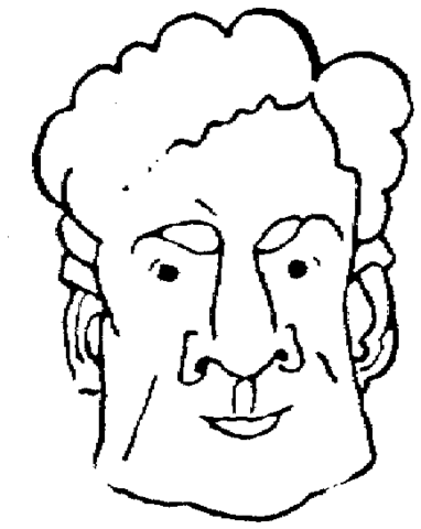 Man's face Coloring page