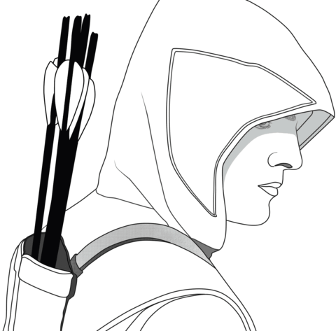 Oliver Queen from Green Arrow Coloring page