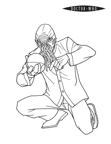 Ood Alien from Doctor Who Coloring page