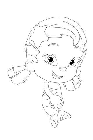Oona Is Shy Today Coloring page