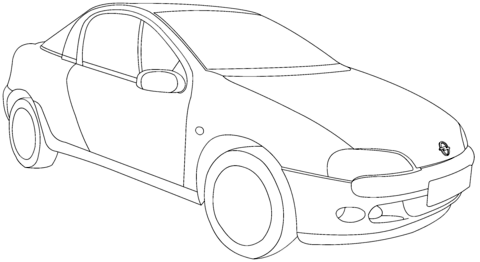 Opel Tigra Coloring page
