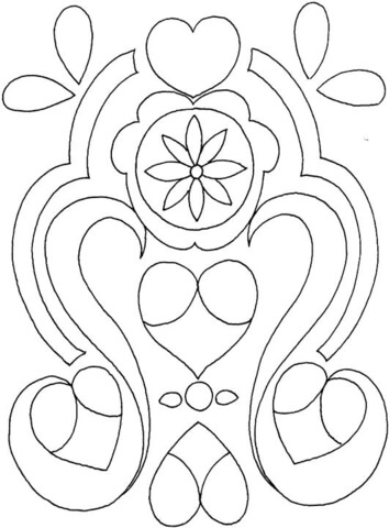 Ornament For The Wall  Coloring page