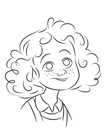 Orphan Annie Coloring page