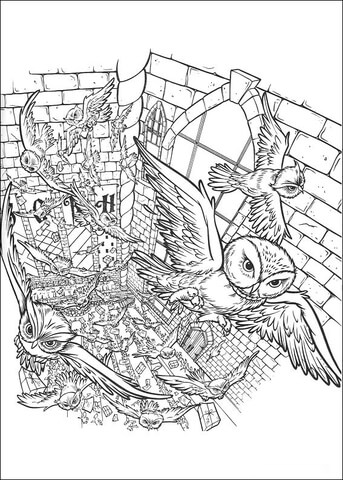 Owls In The Castle  Coloring page