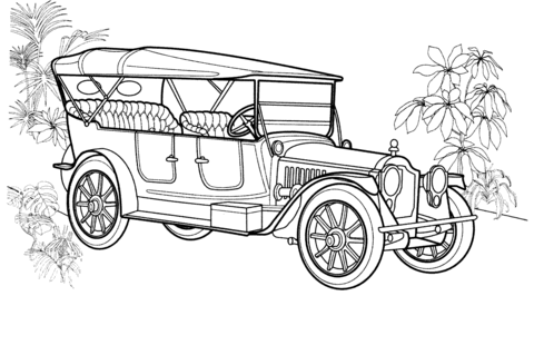 Packard Twin Six  Coloring page