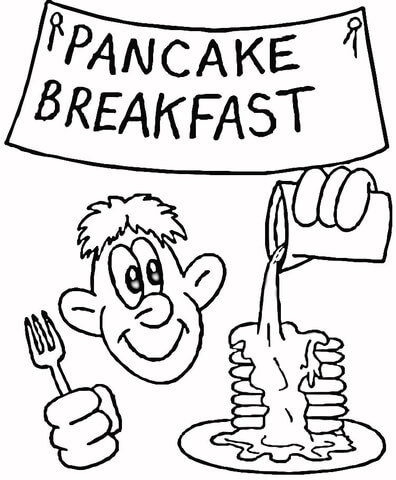 Pancake Breakfast  Coloring page