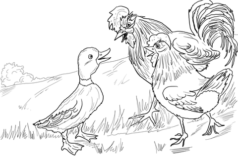 Panic Spreads from Lucky Ducky Coloring page