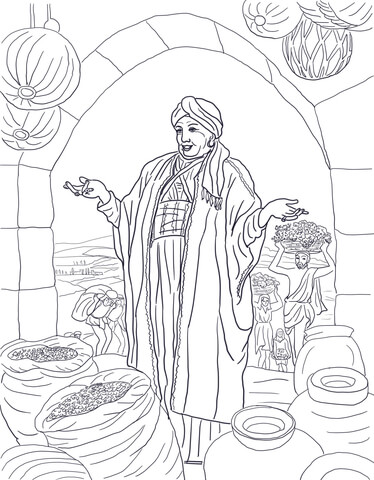Parable of the Rich Fool Coloring page
