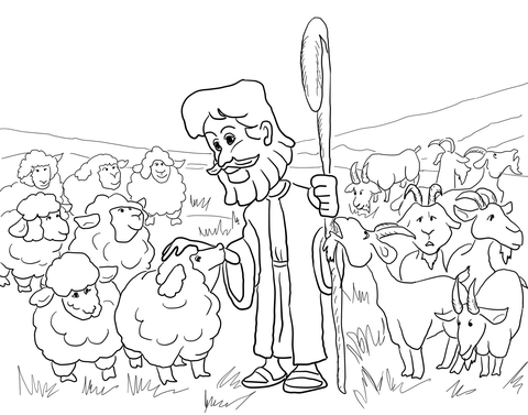 Parable of the Sheep and the Goats Coloring page