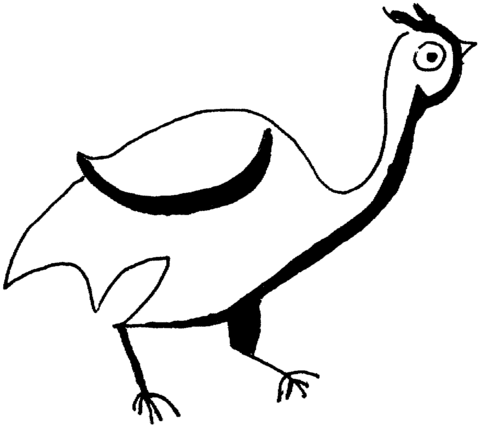 Partridge 1 Coloring page