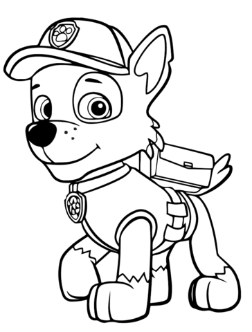 Paw Patrol Rocky Coloring page