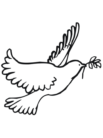 Peace Dove Coloring page