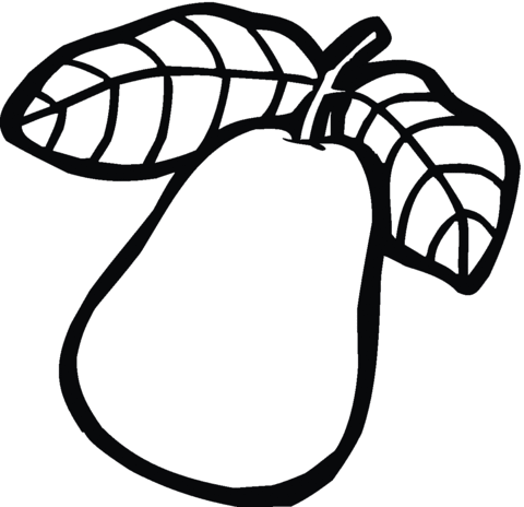 Pear Coloring page