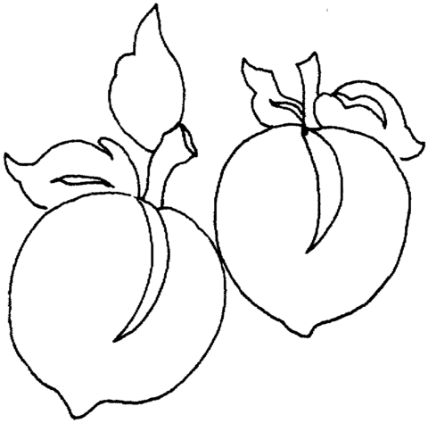 Peach 6 Coloring page