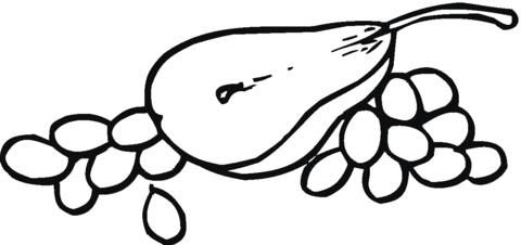 Pear 9 Coloring page