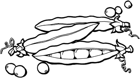 Peas 1 Coloring page