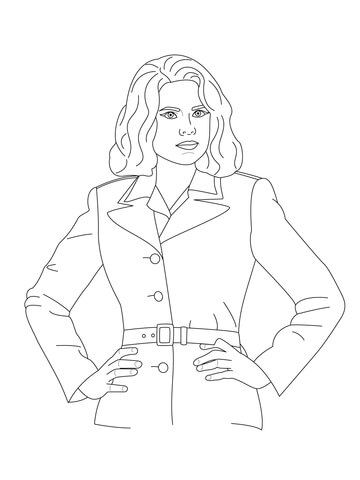 Peggy Carter Coloring page