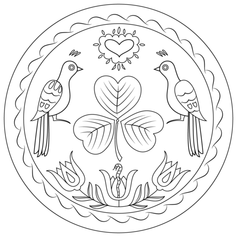 Pennsylvania Hex Sign Coloring page
