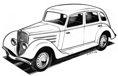 Peugeot 201M Coloring page