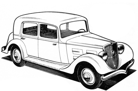 Peugeot 301CR Coloring page