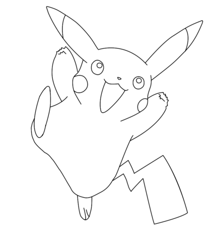 Pikachu Pokemon Coloring page