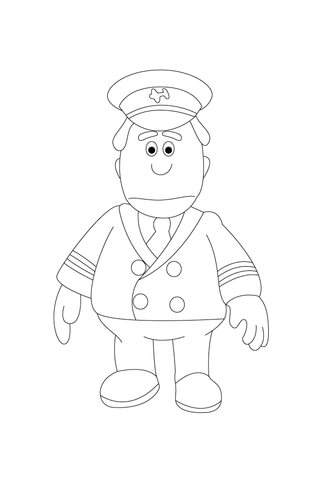 Pilot Pete needs to tell you Something Coloring page