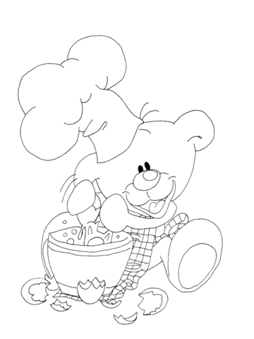 Pimboli the cook Coloring page