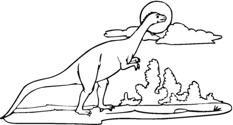 Plateosaurus 10 Coloring page