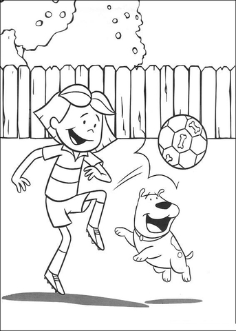Playing With Emily  Coloring page