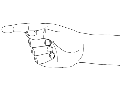 Pointing Coloring page