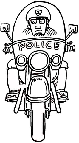 Police Officer  Coloring page