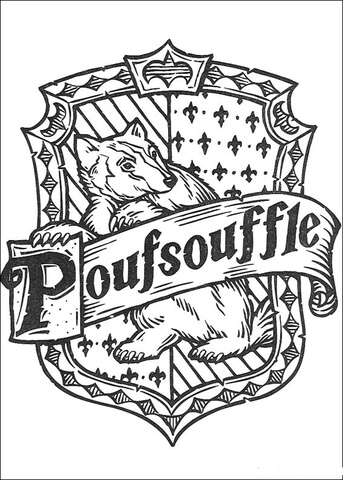 Poufsouffle  Coloring page