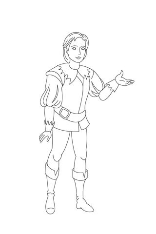 Prince Louis Is Feeling Chatty Today Coloring page