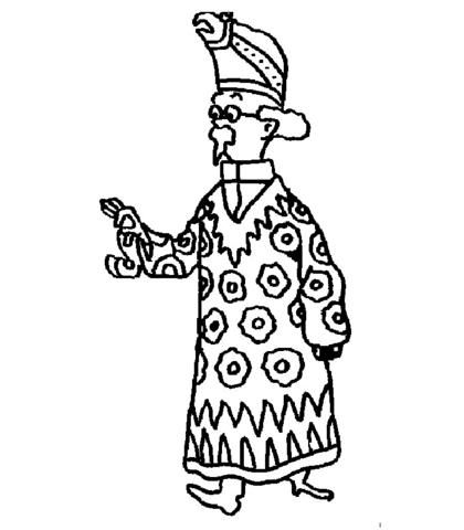Professor Calculus Coloring page