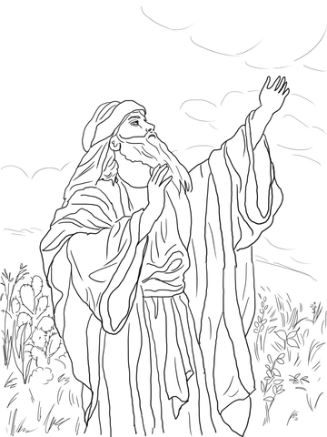 Prophet Isaiah Coloring page
