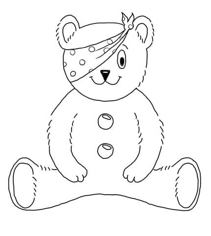 Children In Need Mascot Coloring page