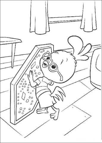 Ace Cluck "Chicken Little" Coloring page