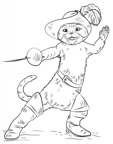 Puss in Boots Coloring page