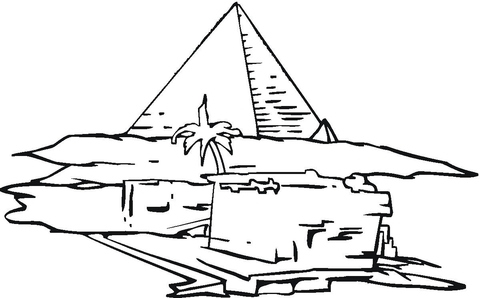 Pyramid  Coloring page