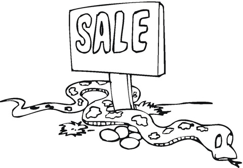 Python For Sale  Coloring page