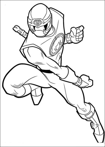 Power Ranger Coloring page