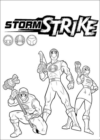 Storm Strike Coloring page