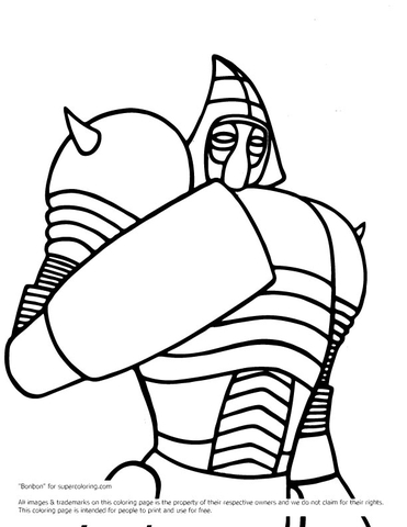Real Steel Noisy Boy Coloring page