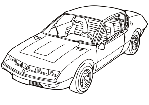 Renault Alpine A310 Coloring page