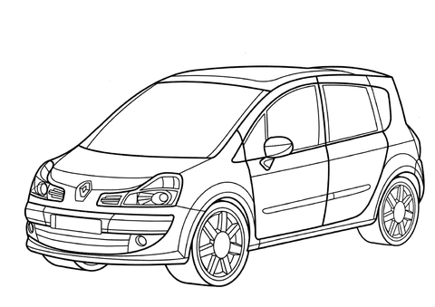 Renault Grand Modus  Coloring page