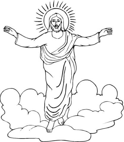 Resurrection Of Jesus Coloring page
